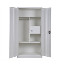 Armoire de Rangement Moderne de Luxe en Acier avec Serrure pour Atelier et Hôpital