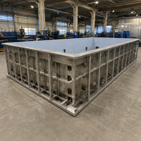 Piscine modulaire en acier inoxydable durable avec panneaux muraux préfabriqués pour projets commerciaux et complexes écologiques