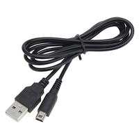 Câble de charge USB noir de 1,2 m, câble de synchronisation de données, câble d'alimentation pour Nintendo DSI/NDSI/3DS/3DS XL LL, accessoires de jeu