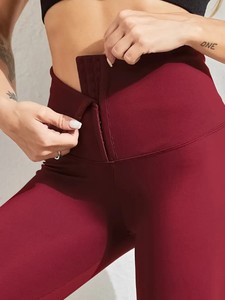 Leggings <span class=keywords><strong>de</strong></span> sport taille haute pour <span class=keywords><strong>femme</strong></span>, motif uni, collants <span class=keywords><strong>de</strong></span> <span class=keywords><strong>fitness</strong></span> avec effet ventre plat et gainant - Product Image 3