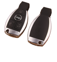 La coque de remplacement de la clé de télécommande convient à la clé BGA de Benz, vierge, classe E, classe C, ancienne et nouvelle coque de remise en état intelligente à 3 clés