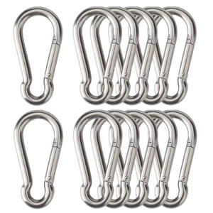 Stainless Steel 304 DIN5299B Spring Snap Hook carabiner Hook Stainless Steel Carbine Spring Snap hook Clip Carabiner Metal Snap