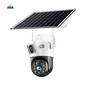 V380 8MP 4K PTZ double objectif IP 10x Zoom caméras de surveillance Wifi extérieures AI détection humaine caméra vidéo CCTV de sécurité domestique intelligente