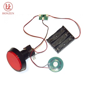 Nút bấm lớn màu đỏ ghi lại chip nói chuyện mô-đun âm thanh đồ chơi với năng lượng pin 3AA - Product Image 3