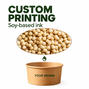 Bol à salade en papier kraft recyclable de qualité alimentaire personnalisé, récipient à sandwich jetable anti-fuite avec couvercle, qualité commerciale - Product Image 5
