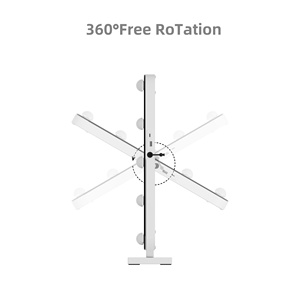 Specchio per Trucco con Cornice in Ferro, Fornitore OEM ODM, Produttore, Fabbrica, Tipo C, Grande 57x48cm, con Luci LED, Specchio da Toeletta - Product Image 6