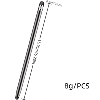 Stylet capacitif universel haute sensibilité 2 en 1 pour téléphones, tablettes et appareils à écran tactile