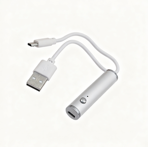 Pointeur laser rouge compact <1mW rechargeable par USB en alliage d'aluminium 22x100mm Mini indicateur laser pointeur de puissance portée 30m - Product Image 3