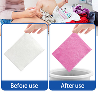 Tissu de couleur de lessive de piégeage de colorant absorbant les feuilles de lessive attrape-couleur