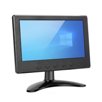 Monitor LCD de 7 Pulgadas con Entrada BNC/VGA/AV/HD-MI/USB para Sistema de Monitoreo CCTV o para Automóvil