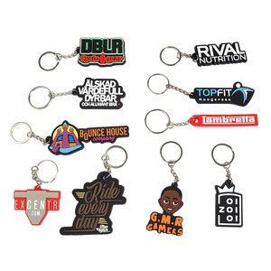 Promotional Gift Rubber Key Chains Custom PVC Keychain 3D Cartoon Rubber Key Chain Customised Keychain