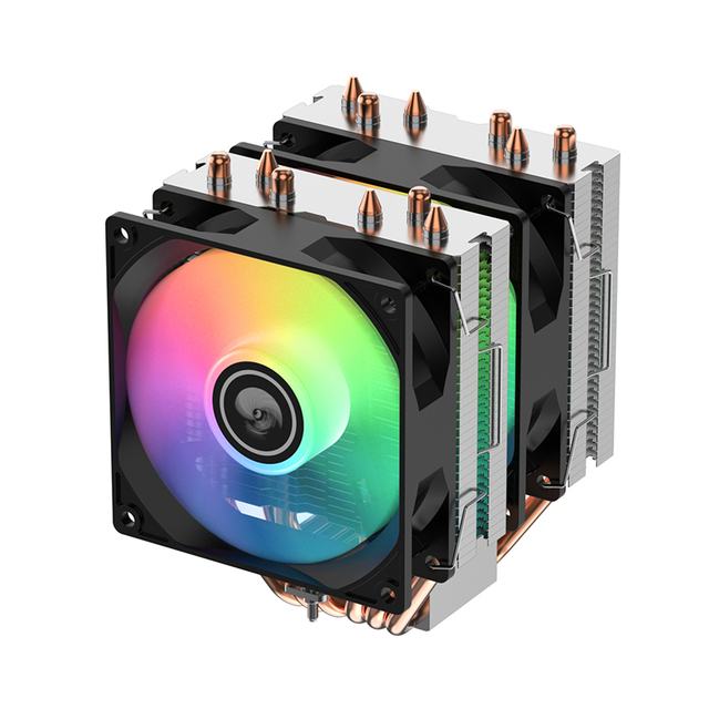 Tianjifeng Desktop Dual Tower CPU Cooler Rgb Cooling Fan Air CPU Cooler Argb 4Pin Dual Fan