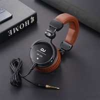 Casque DJ supra-auriculaire pliable en métal, casque de monitoring studio filaire 3,5 mm, écouteurs de musique professionnels