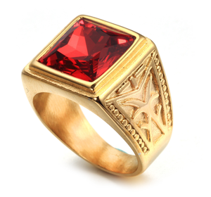 1 gramos <span class=keywords><strong>18</strong></span> K <span class=keywords><strong>oro</strong></span> rubí zafiro precios en paskistan dubai latón anillo <span class=keywords><strong>de</strong></span> los hombres - Product Image 3