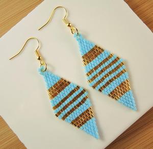 Pendientes de cuentasHechos a mano, felicidad - Product Image 1