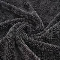 Serviette en microfibre à boucles torsadées simple couche 50x90cm 600GSM personnalisée, super absorbante pour le detailing automobile, vente en gros