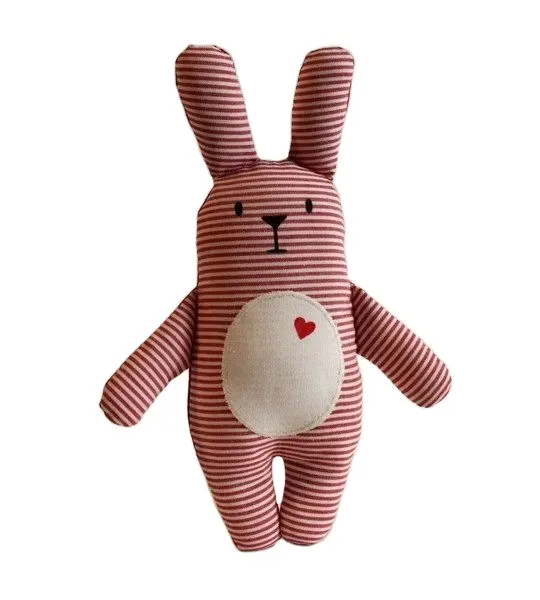 Muslin Bow Knot Rabbit Comforter Blanket Toy 100 Organic Cotton Baby Lovey Cute Soft Bag Custom OEM Plush HEN Fabric Packing BSE