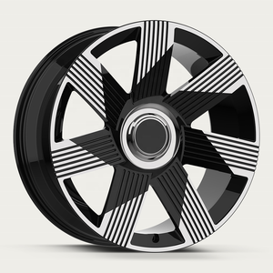 Rines Todoterreno de Aleación de 20 y 22 Pulgadas para Camionetas y <span class=keywords><strong>SUV</strong></span>, 6x139.7 5x150, Negro Mate con Acabado Mecanizado - Product Image 2