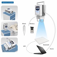 Appareil de radiographie numérique vétérinaire portable 5KW à écran tactile haute fréquence pour clinique vétérinaire (chiens, chats, bétail)