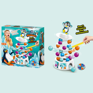 Bán buôn phim hoạt hình chim cánh cụt trượt tuyết bóng chất lượng cao hội đồng quản trị trò chơi thiết lập CHA mẹ-con tương tác đồ chơi cân bằng trò chơi cho trẻ em - Product Image 4