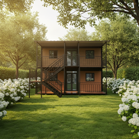 Maison conteneur extensible de luxe, villa portable, hôtel mobile, maison modulaire préfabriquée en acier