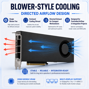 การ์ดเทอร์โบ RTX 3080 20GB RTX 3080 20GB DDR6X 320bit 8 + 8-Pin Founders Edition กราฟิกสำหรับเซิร์ฟเวอร์ Ai learning - Product Image 6