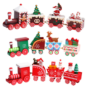 2023 nouveau design coloré peint <span class=keywords><strong>Train</strong></span> <span class=keywords><strong>de</strong></span> <span class=keywords><strong>Noël</strong></span> jouet décoration pour la maison - Product Image 1