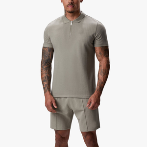 Ensemble de survêtement décontracté d'été pour homme, respirant et à séchage rapide, avec motif imprimé, idéal pour la gym - Product Image 1