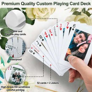 Naipes Personalizados Impresos a Medida, Resistentes al Agua, con Logotipo y Foto Personalizados, <span class=keywords><strong>para</strong></span> Bodas, Fiestas, Promoción Empresarial, Regalo - Product Image 3