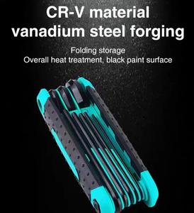 8 pièces Portable pliant Mini hexagone intérieur métrique jeu <span class=keywords><strong>de</strong></span> clés à douille personnalisable multifonctionnel Support OEM - Product Image 2