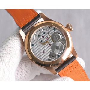 Top-quality Luxury Rose Gold Stainless Steel Case, Genuine Leather Strap, Tourbillon Men's <b>Automatic</b> Mechanical Watch - Product Image 5