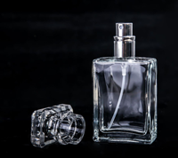 Flacons de pulvérisation à pompe en verre vide de 30ml/40ml avec logo personnalisé pour cosmétiques parfums crème plate pour le visage emballage de l'eau pulvérisateur à pompe à écran