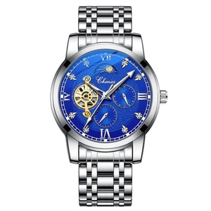 Montre mécanique automatique pour homme CHENXI 8215 édition limitée, design créatif, boucle papillon en verre, bracelet en acier inoxydable - Product Image 5