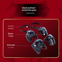 Ensemble complet d'entraînement BDSM pour adultes : protections coudes/genoux, collier, bandeau pour chien – Accessoires de jeu de rôle homme/femme 100 % imperméables