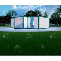 Offre Spéciale conteneur en verre modulaire de luxe moderne maisons préfabriquées de 40 pieds 20 pieds maison conteneur détachable avec verre