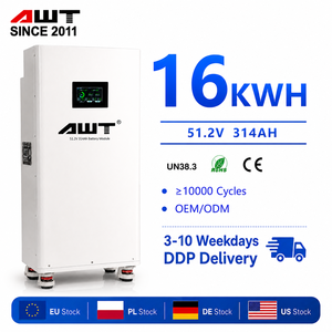 Batteries solaires LiFePO4 verticales 51,2 V 314 Ah 300 Ah en stock UE avec fonction de chauffage BMS JK V19 pour système de stockage d'énergie - Product Image 1