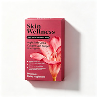 Capsules de collagène à base de cellules souches de pomme, glutathion, anti-âge, éclat de la peau, antioxydant, acide hyaluronique, astaxanthine, vitamine C, 60 unités