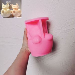 Wholesale Cute Cat Candle <b>Silicone</b> Mold PVC Animal Soy Wax Mould for Cats Lovers Home Decor Gift Cake <b>Tool</b> in Bag Box Packaging - Product Image 6