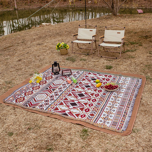 Custom Pattern Size Outdoor Mats Polypropylene Uv-resistant Portable Outdoor Plastic Straw Rugs <b>Picnic</b> Outdoor Carpet Waterproof - Product Image 3