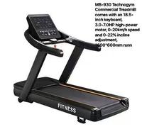 Caminadora Motorizada Comercial MB-930 con Velocidad de 20-25 km/h, Inclinación Automática, Pantalla LED y Monitoreo Inalámbrico de Frecuencia Cardíaca