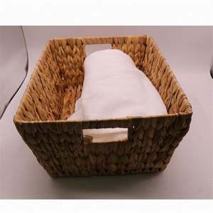 Keranjang Dekorasi Kamar Tidur Gaya Boho, Lipat Satu Tingkat, Anyaman Tangan untuk Cucian, Dekoratif dengan Benang Anyaman PP 2 Tingkat, Rotan Individual - Product Image 2