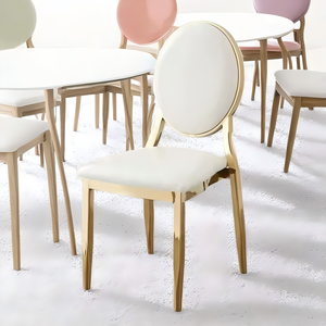 Hot bán giá rẻ Vàng Stackable thiết kế PU da Nhung Vòng trở lại sắt khách sạn ghế tiệc tổ chức sự kiện khách sạn ghế - Product Image 2