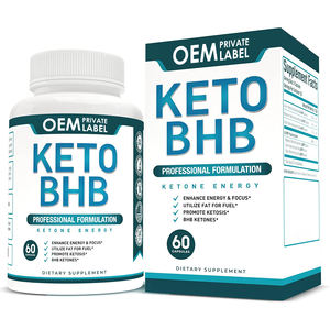 Pilules de capsule de keto efficaces d'OEM avec le supplément exogène pur de gestion de poids de poudre de cétones de BHB pour des adultes amincissant - Product Image 1