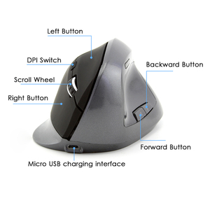 Rato recarregá<span class=keywords><strong>vel</strong></span> Vertical Hardware Invenções Vertical Ergonomic <span class=keywords><strong>Mouse</strong></span> Gaming <span class=keywords><strong>Mouse</strong></span> - Product Image 2