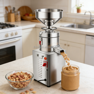 Petit moulin à beurre de cacahuètes/machine commerciale pour pâte de noix et de sésame pour l'industrie de la restauration domestique - Product Image 6