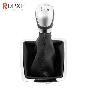 Funda de Palanca de Cambios para <span class=keywords><strong>Ford</strong></span> <span class=keywords><strong>Focus</strong></span> 2 MK2 FL C-MAX 06-11, Funda de Piel y Plástico ABS para Palanca de Cambios Manual para MK3 MK4 MK7 - Product Image 4