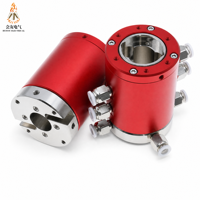 YL-AR20HM-4 Anneau collecteur électrique traversant creux 4 entrées 4 sorties M5 (Diamètre intérieur 20mm ; Diamètre extérieur 80mm) Sortie latérale