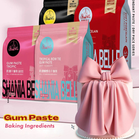Pâte à sucre, pâte de gomme pour la décoration de gâteaux, ingrédients pour la décoration de pâtisserie