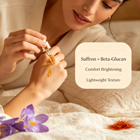 Produits de soin de la peau coréens en marque privée, sérum pour le visage au safran, niacinamide, panthénol, éclaircissant, hydratant, sérum hydratant en profondeur pour le visage