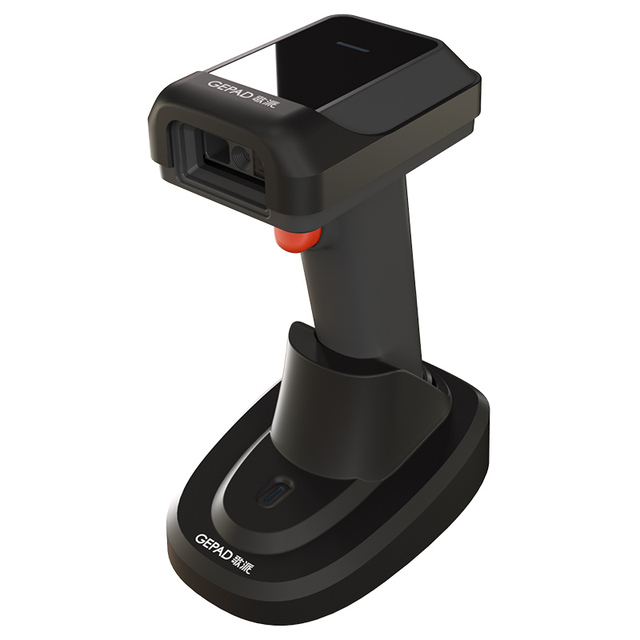 Handheld 2D Barcode Reader Wireless 2D Qr Code Scanner With 2000 Mah Battery And Base For Supermarket And Pharmacy